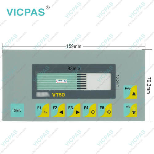ESA Text HMI VT50 VT050 00000 Membrane Keyboard Replacement