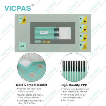 ESA Text HMI VT60 VT06000000 Membrane Switch Replacement