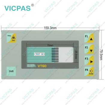ESA Text HMI VT060 VT060000CN Membrane Switch Replacement