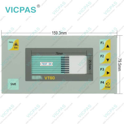 ESA Text HMI VT060 VT060000CN Membrane Switch Replacement