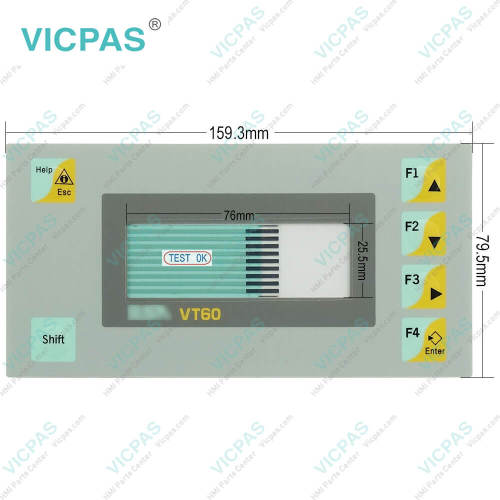 ESA Text HMI VT60 VT06000000 Membrane Switch Replacement