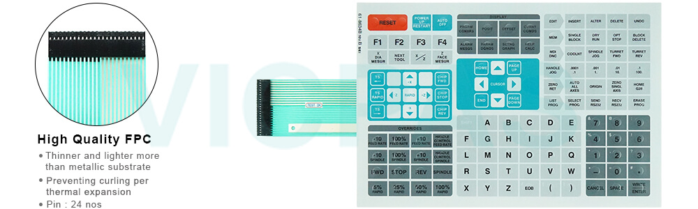 HAAS 61-8634B Rev B SEI Membrane Keyboard Keypad Plastic Housing Repair Replacement HAAS 61-8634B Rev B SEI Membrane Keyboard Keypad Plastic Housing Repair Replacement
