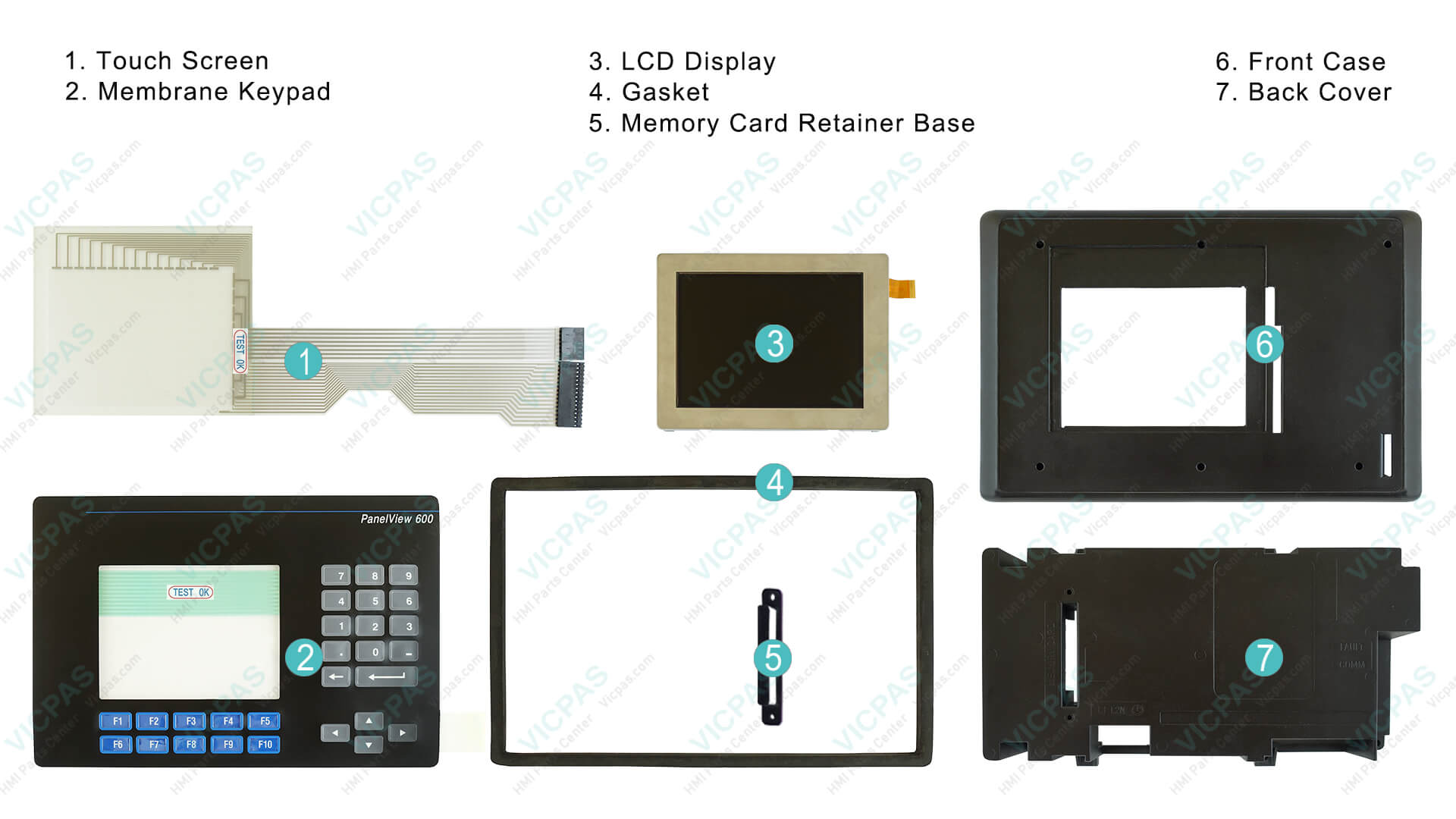 Allen-Bradley Panelview 600 HMI Replacement Parts | VICPAS