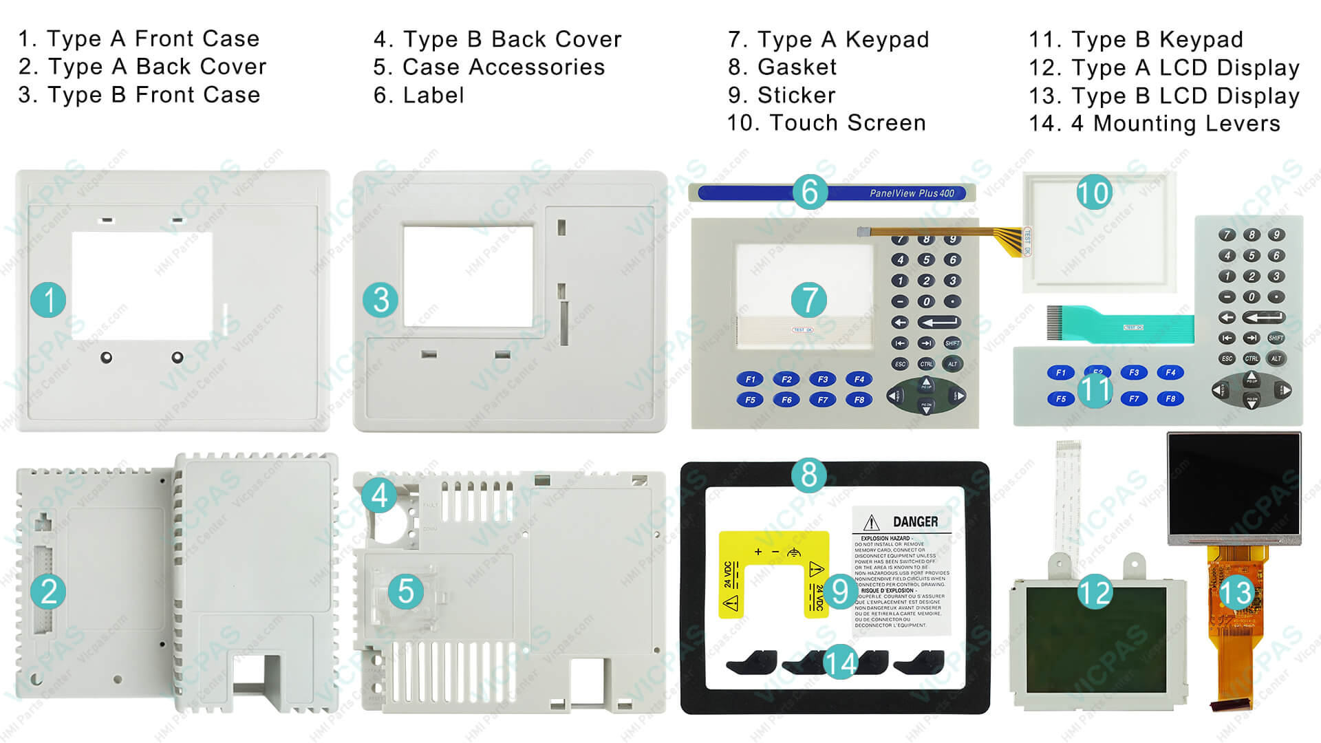 Allen-Bradley Panelview Plus 400 HMI Replacement Parts | VICPAS