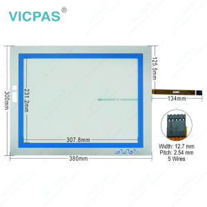 Nordson TSH300812 KDT-6137 HMI Touch Glass Front Overlay