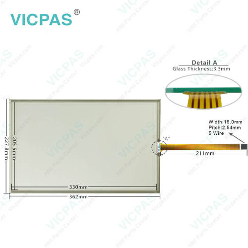 IPC 477E 15" 6AV7241-3BG12-4AK0 HMI Panel Glass Front Overlay