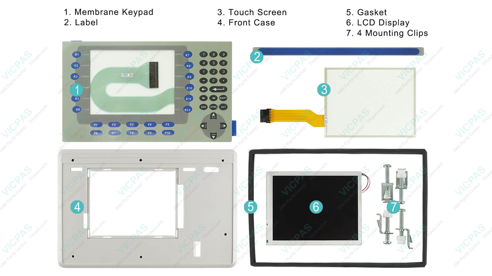 Allen-Bradley Panelview Plus 700 HMI Replacement Parts | VICPAS