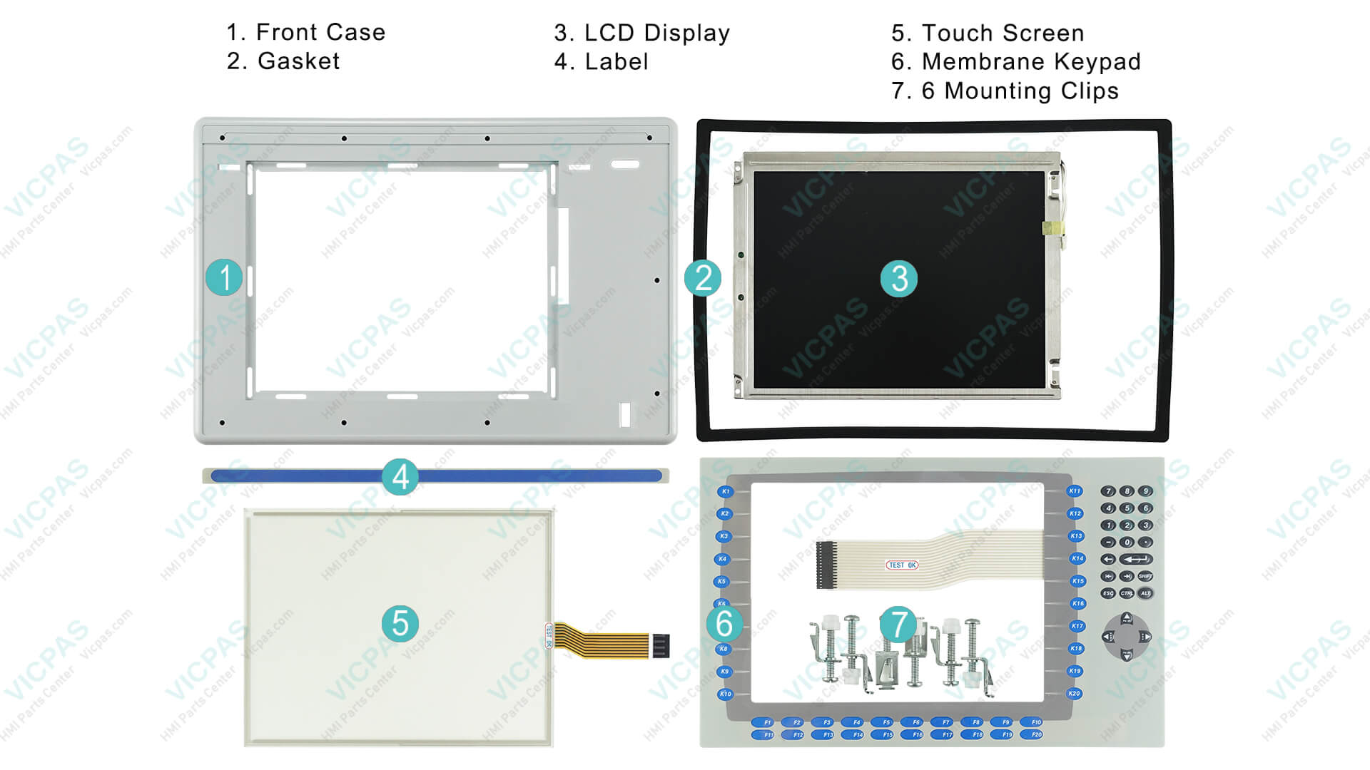 Allen-Bradley Panelview Plus 1250 HMI Replacement Parts | VICPAS