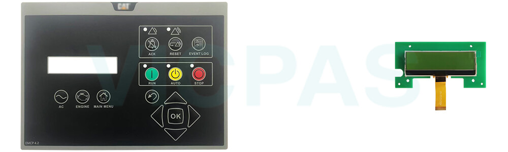 Caterpillar EMCP 4.2B P/N 503-4421-02 Control Panel EMCP 4.1, 4.2, 4.2B Keyboard Membrane LCD Display Repair Replacement
