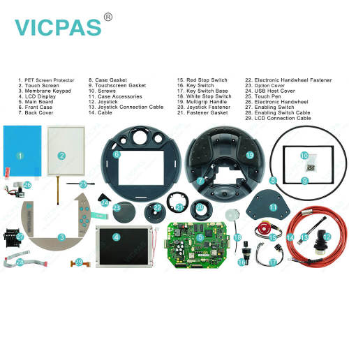 KEBA WOLLIN Process Control PC2 KeTop C50 W/72811/09 LCD Display Screen Membrane Keyboard Keypad