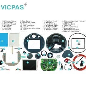 KEBA WOLLIN Process Control PC2 KeTop C50 W/72811/09 Touchscreen LCD Display Screen Membrane Keyboard Keypad Enclosure