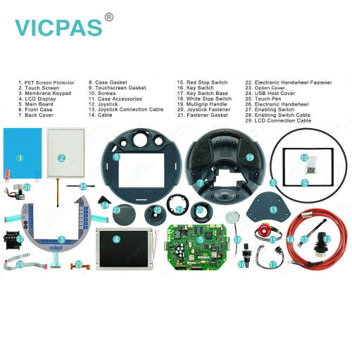 KEBA KeTop C50 ADP1 Adept T2 Pendant 3M P/N: 05215-103 REV:A Operator Panel Keypad LCD Display Touch Panel Outer Covering