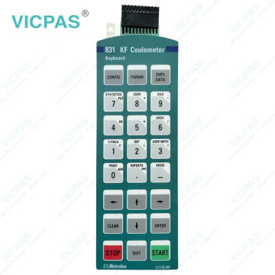 Metrohm 6.2130.040 756 Kf Coulometer Membrane Keypad Switch