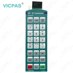 Metrohm 6.2130.090 798 MPT Titrino Coulometer Membrane Switch Keypad