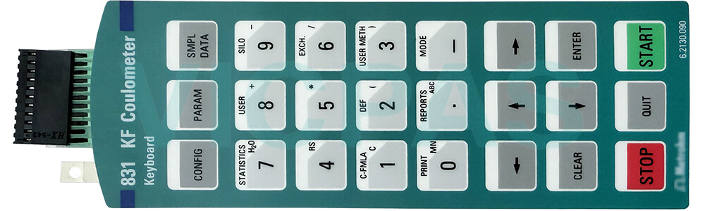 Metrohm 6.2130.020 831 KF Coulometer Terminal Keypad Repair Replacement Metrohm 6.2130.020 831 KF Coulometer Terminal Keypad Repair Replacement