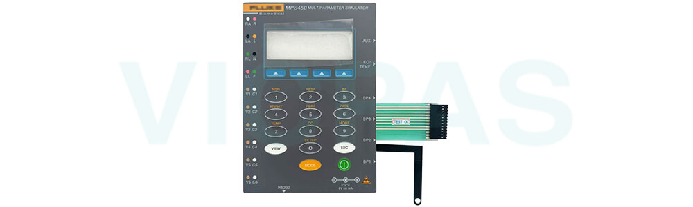 Fluke Biomedical MPS450 Multi Parameter ECG Tester Patient Simulator Membrane Switch Replacement