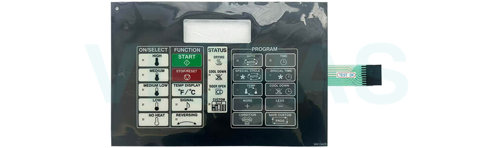 Huebsch #M413426 Dryer OVERLAY MICRO-UM REV ENG/ICON METSEPM5320R Membrane Switch Replacement Huebsch #M413426 Dryer OVERLAY MICRO-UM REV ENG/ICON Membrane Switch Replacement