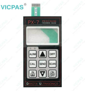 Dakota Ultrasonics PX-7 Precision Ultrasonic Wall Thickness Gauge Membrane Keyboard