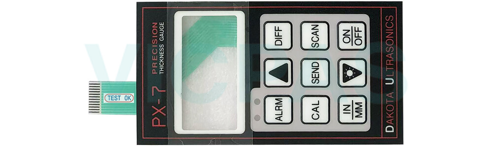 Dakota Ultrasonics PX-7 Precision Ultrasonic Wall Thickness Gauge Keyboard Membrane Repair Replacement Dakota Ultrasonics PX-7 Precision Ultrasonic Wall Thickness Gauge Keyboard Membrane Repair Replacement