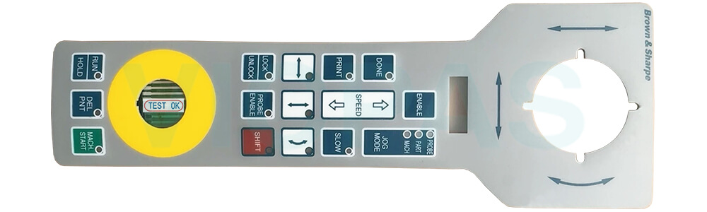 Brown & Sharpe 182-194-1R Control Panel Keypad Membrane Switch Repair Replacement Brown & Sharpe 182-194-1R Control Panel Keypad Membrane Switch Repair Replacement