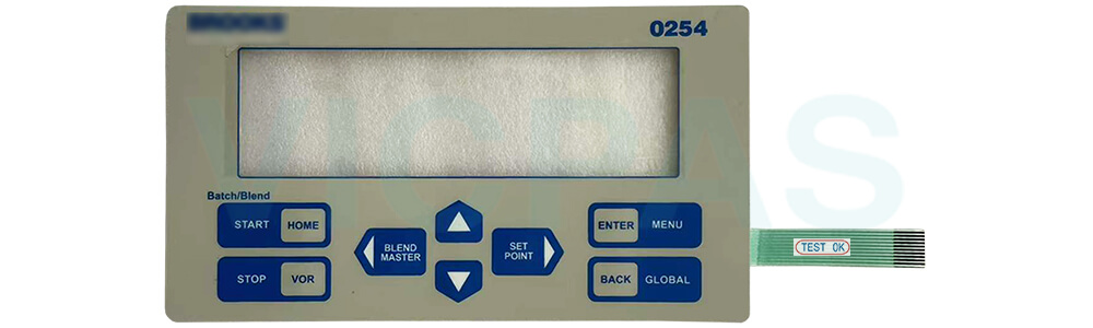 Brooks Instrument Model 0254 AL 4-Channel Mass Flow Controller Terminal Keypad Repair Replacement Brooks Instrument Model 0254 AL 4-Channel Mass Flow Controller Terminal Keypad Repair Replacement