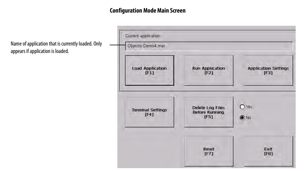 How to access panel view plus 1000 configuration mode?