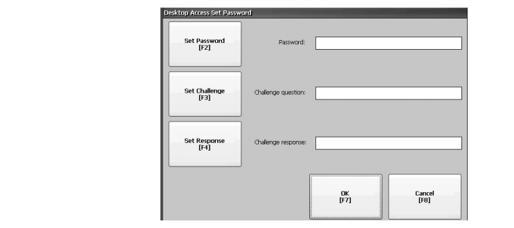 How to define a new 2711P-B10C22A9P-B desktop password