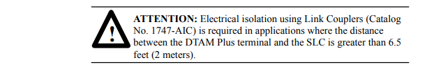 How to connect the DTAM Plus terminal 2707-V40P1R to an RS-485 device?