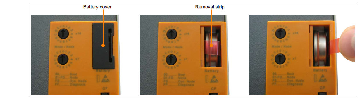 What is the procedure of replacing the B and R PP500 5PP5:462629.003-00 battery?