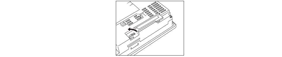 How to installing and removing procedures of the GOT-A900 A956GOT-SBD-M3 CF card?