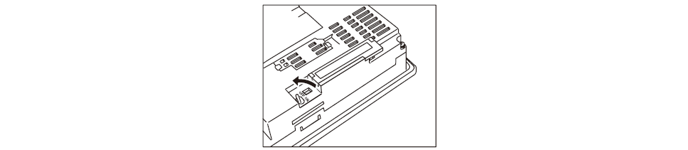 How to installing and removing procedures of the GOT1000 GT15-75ABUSL CF card?