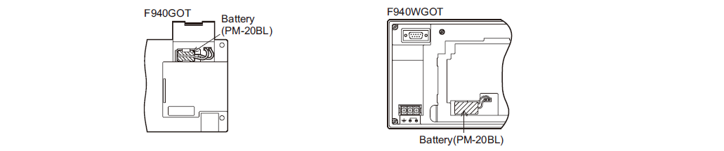 What is the Battery Replacement Procedure of Mitsubishi GOT-F900 F940WGOT-TWD?