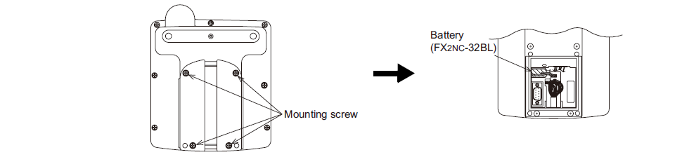 What is the Battery Replacement Procedure of Mitsubishi GOT-F900 F940GOT-SBD-RH?