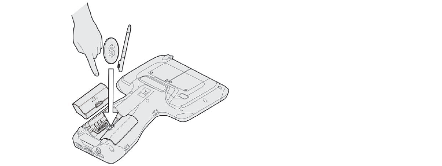 How to installing the Trimble TSC7 batteries?