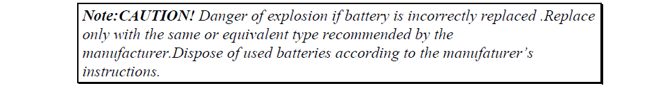 How to replace the battery of ETOP11-6550?