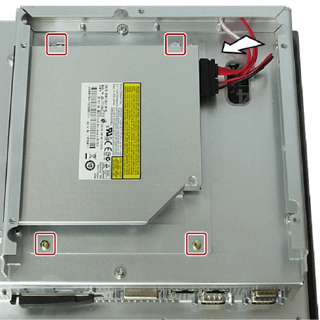 How to install a 6AV7240-4BC04-2CA0 6AV7240-4BC07-0KA0 DVD drive (built-in unit only)?