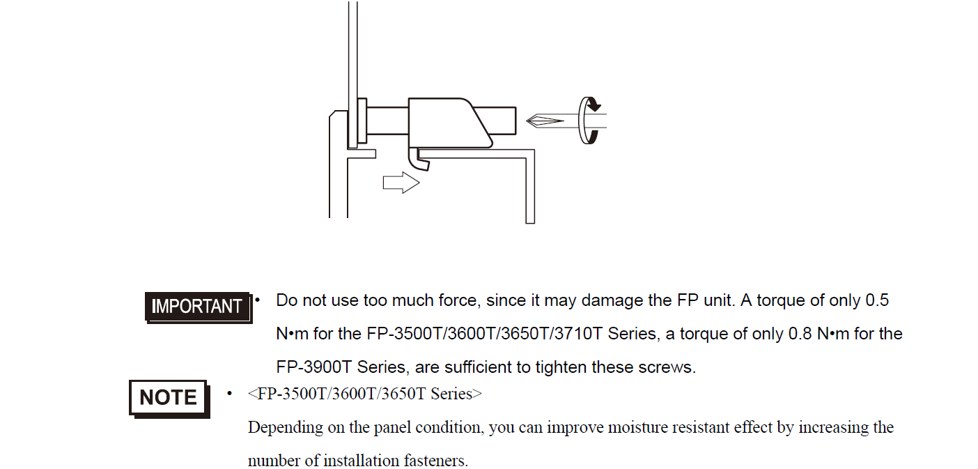 How to install the FP3650-T41-M PFXFP3650TAC FP?
