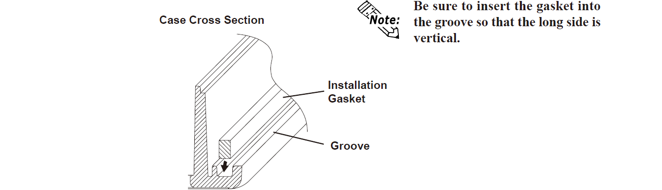 Attaching the GLC150-BG41-DPC-24V GLC150-BG41-DPK-24V Protective Film Touch Digitizer Glass Installation Gasket