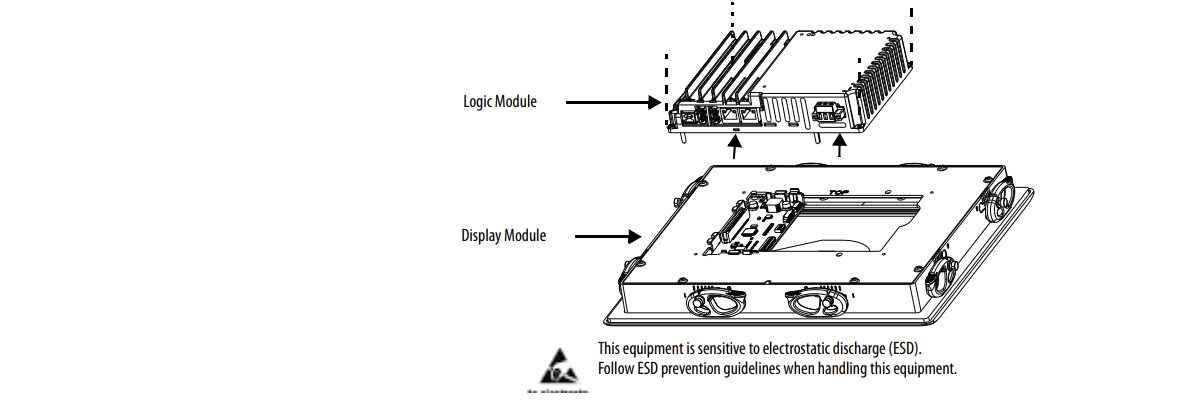 Allen-Bradley PanelView 5500 HMI 2715-B15CA-B LCD Display Membrane Keypad Touchscreen Replacement