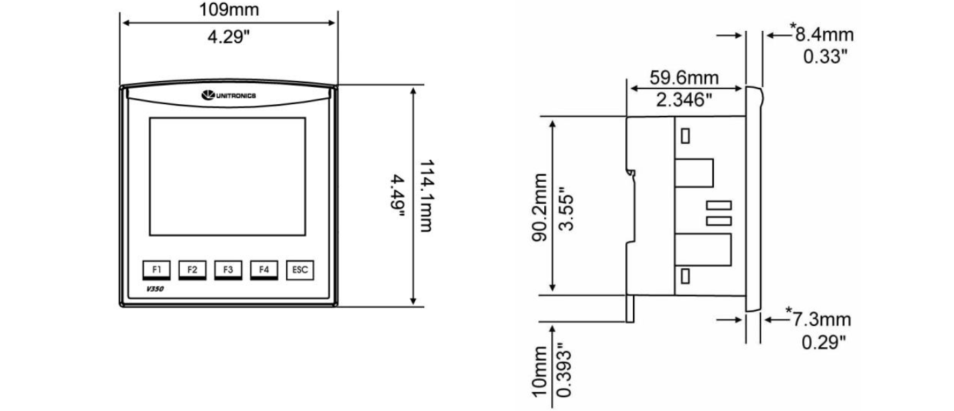 Unitronics Vision™ V130-33-B1 V260-16-B20B Operator Panel Keypad Repair Replacement