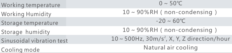 What are the environmental specifications of Weinview GT070E-4G GT070E-WiFi HMI?