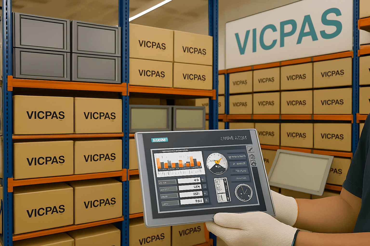 Vicpas warehouse with Siemens TP900 Comfort parts