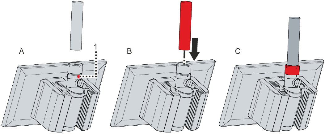 How to mount and disassemble arm tube installation?
