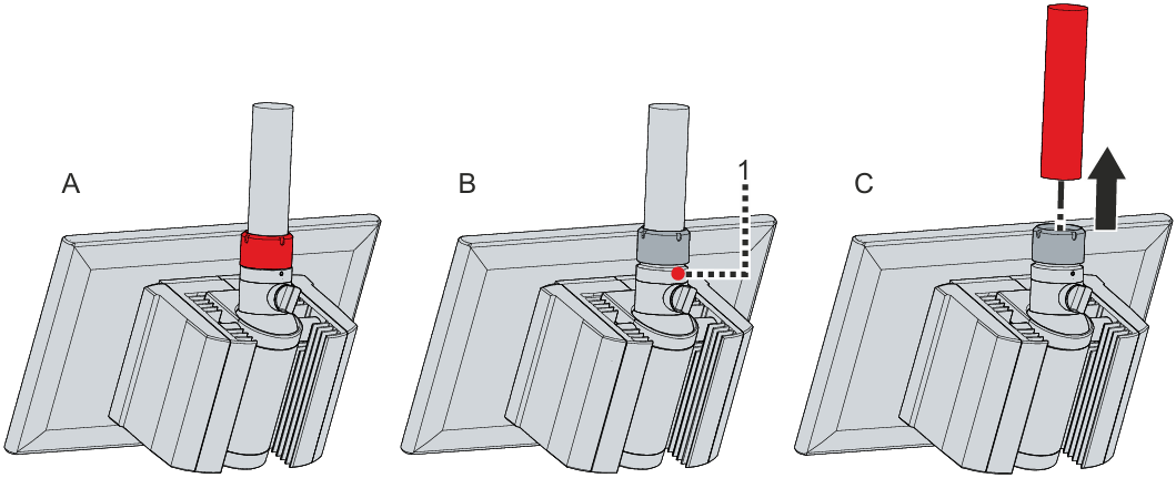 How to mount and disassemble arm tube installation?