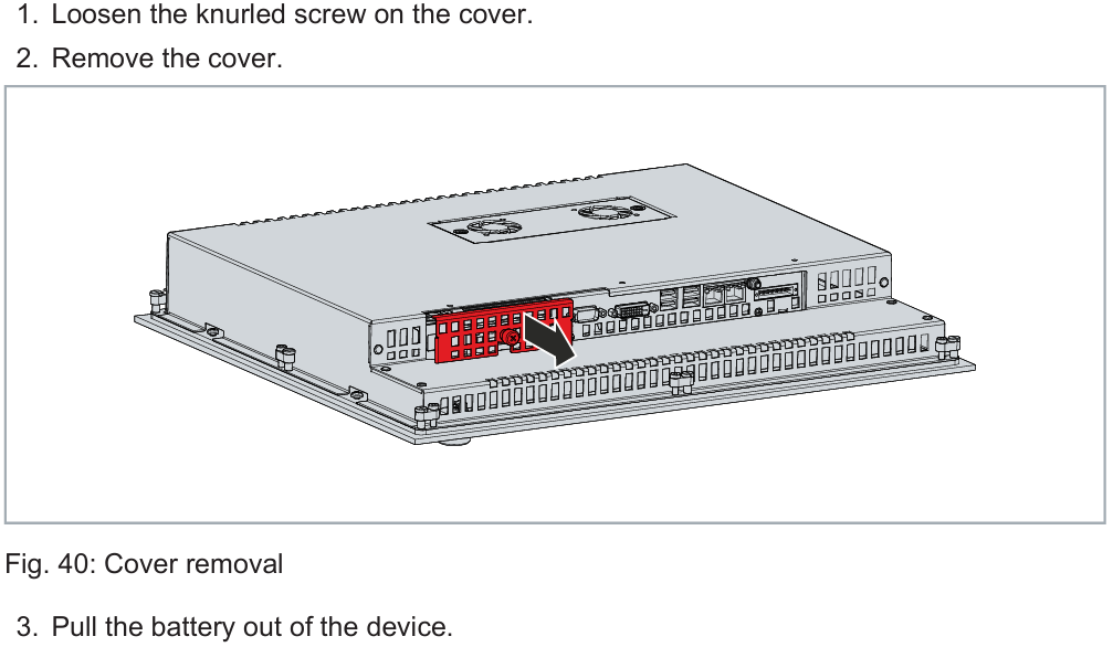 Where is the battery of CP6211-0000-0070 CP6211-0001-0070 CP6221-0000-0070 CP6221-0001-0070?