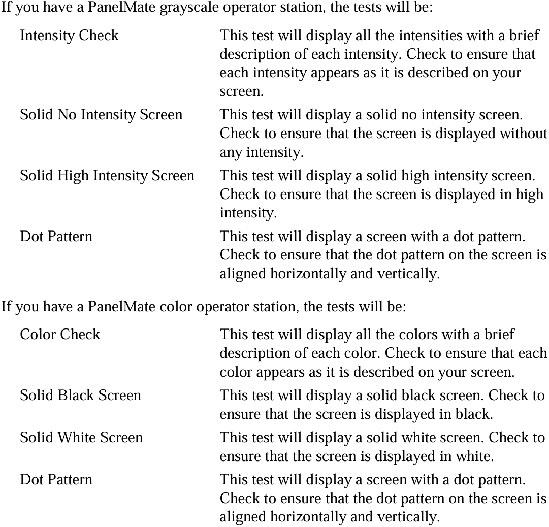 What situations might occur when I perform the Display Tests?