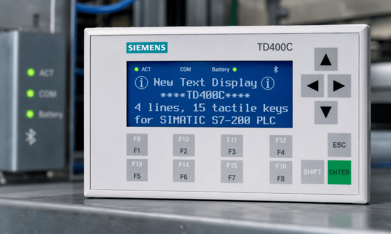 Siemens TD400 Display front view showing status LEDs