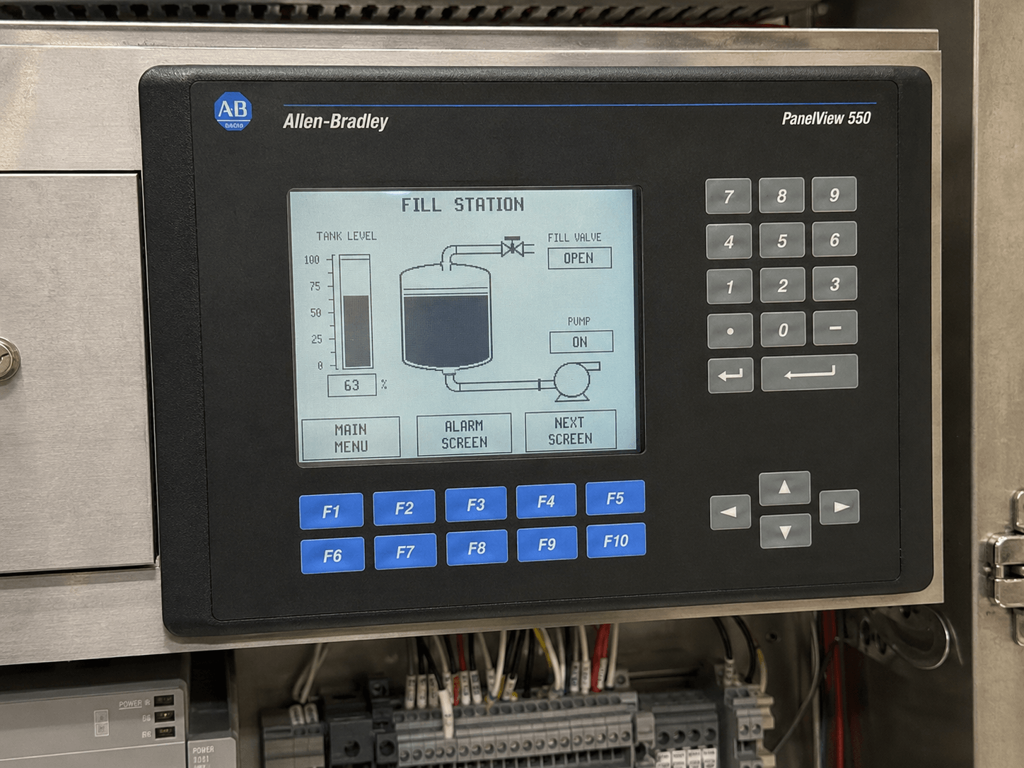 Allen Bradley PanelView 550 HMI Operator Terminal