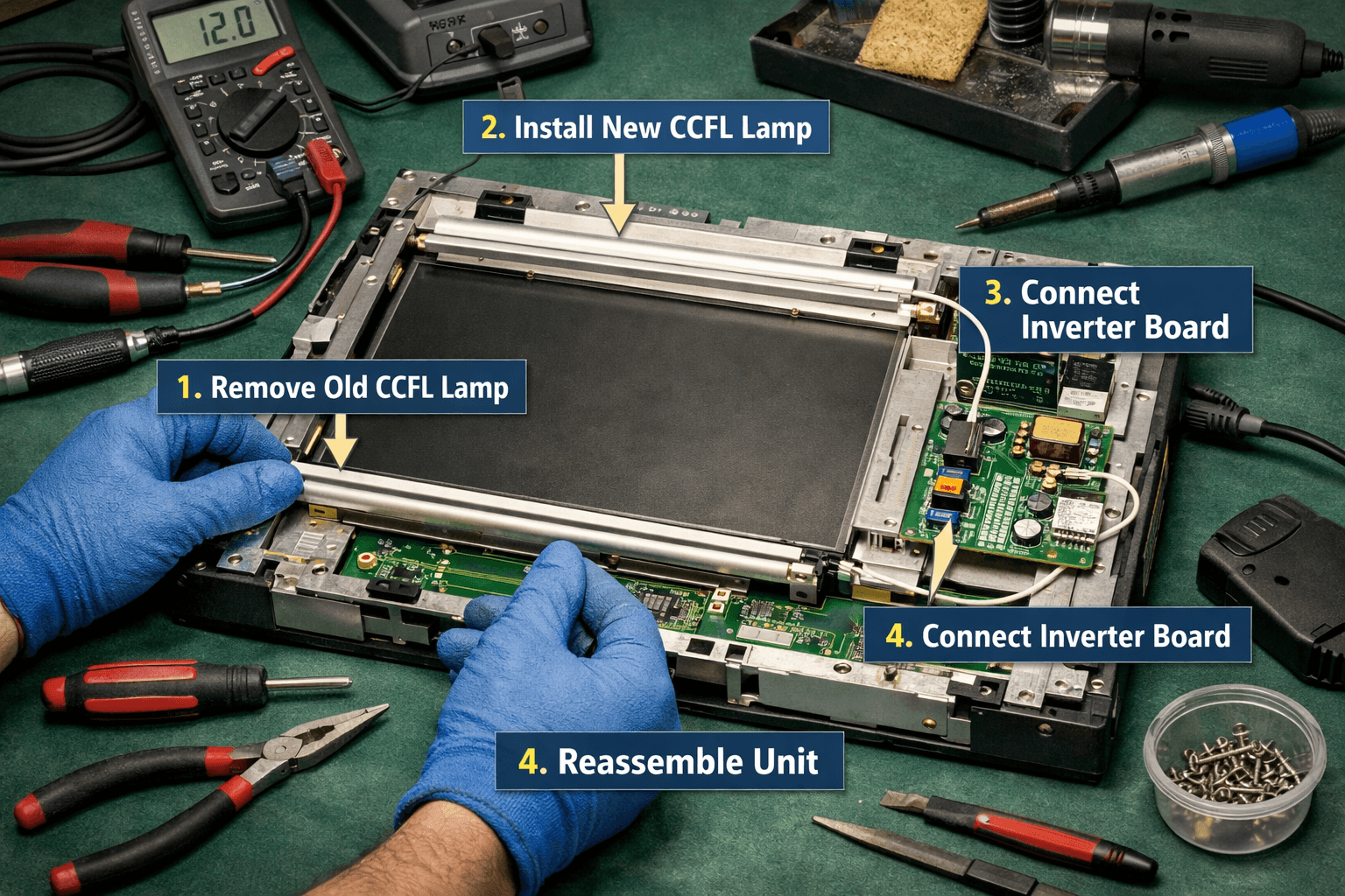 Allen Bradley PanelView 1000 Backlight Replacement Process