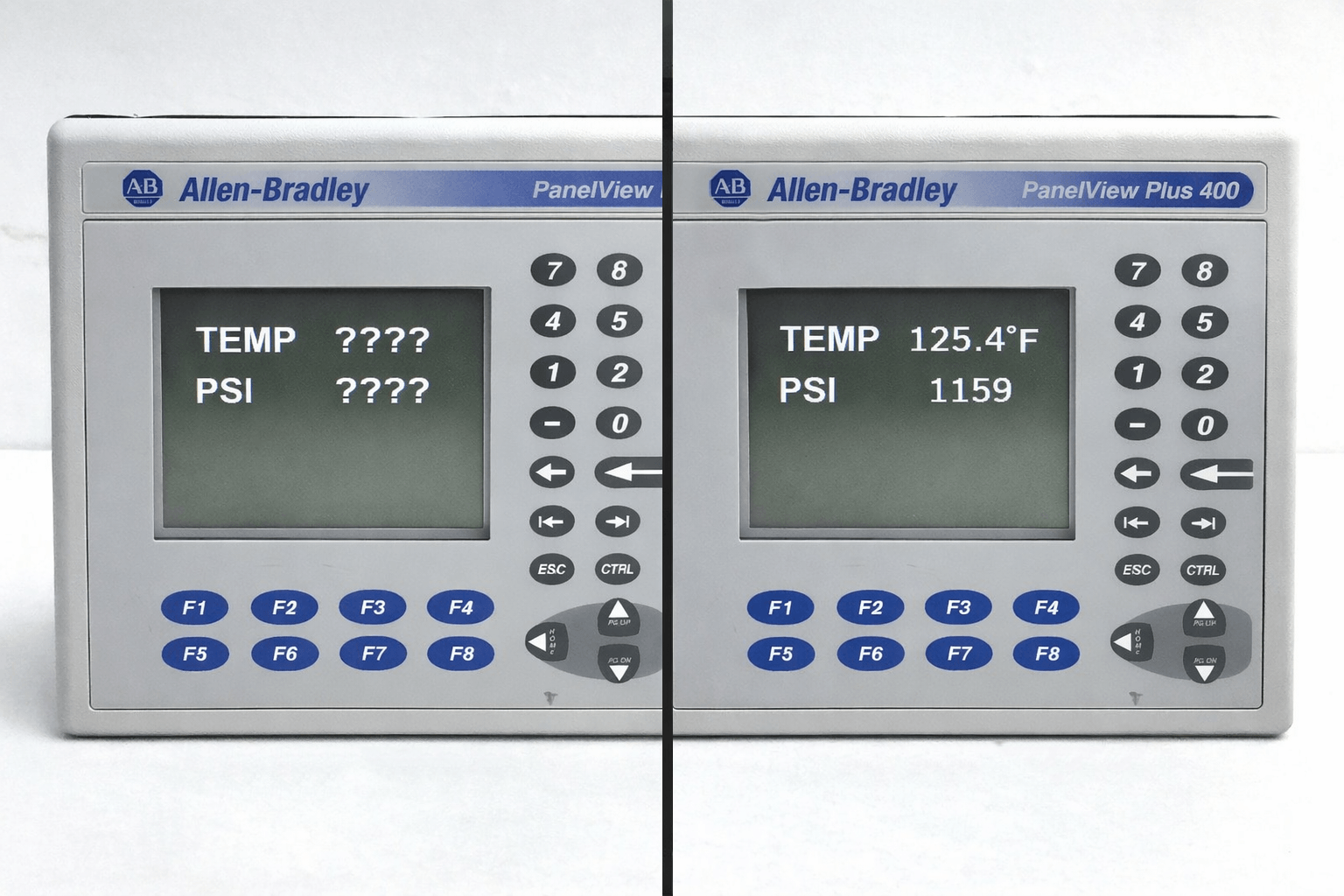 PanelView Plus 400 Numeric Display Error Example